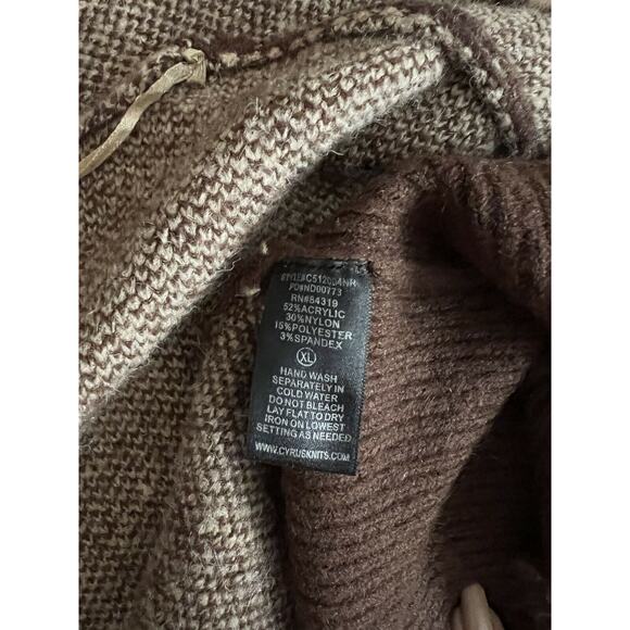 Devotion By Cyrus Oatmeal Heather Long Open Cardigan Duster Size XL NEW - Picture 7 of 8